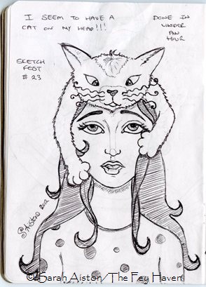 I seem to have a cat on my head by Sarah Aiston